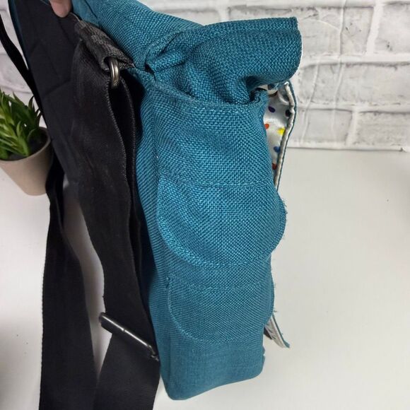 Ogio Midtown Messenger Computer Shoulder Laptop Bag Teal Blue - Picture 10 of 12